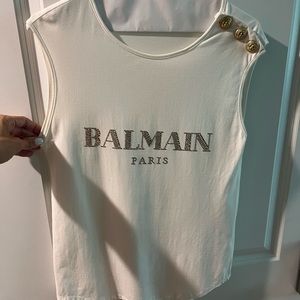 White Balman tank top